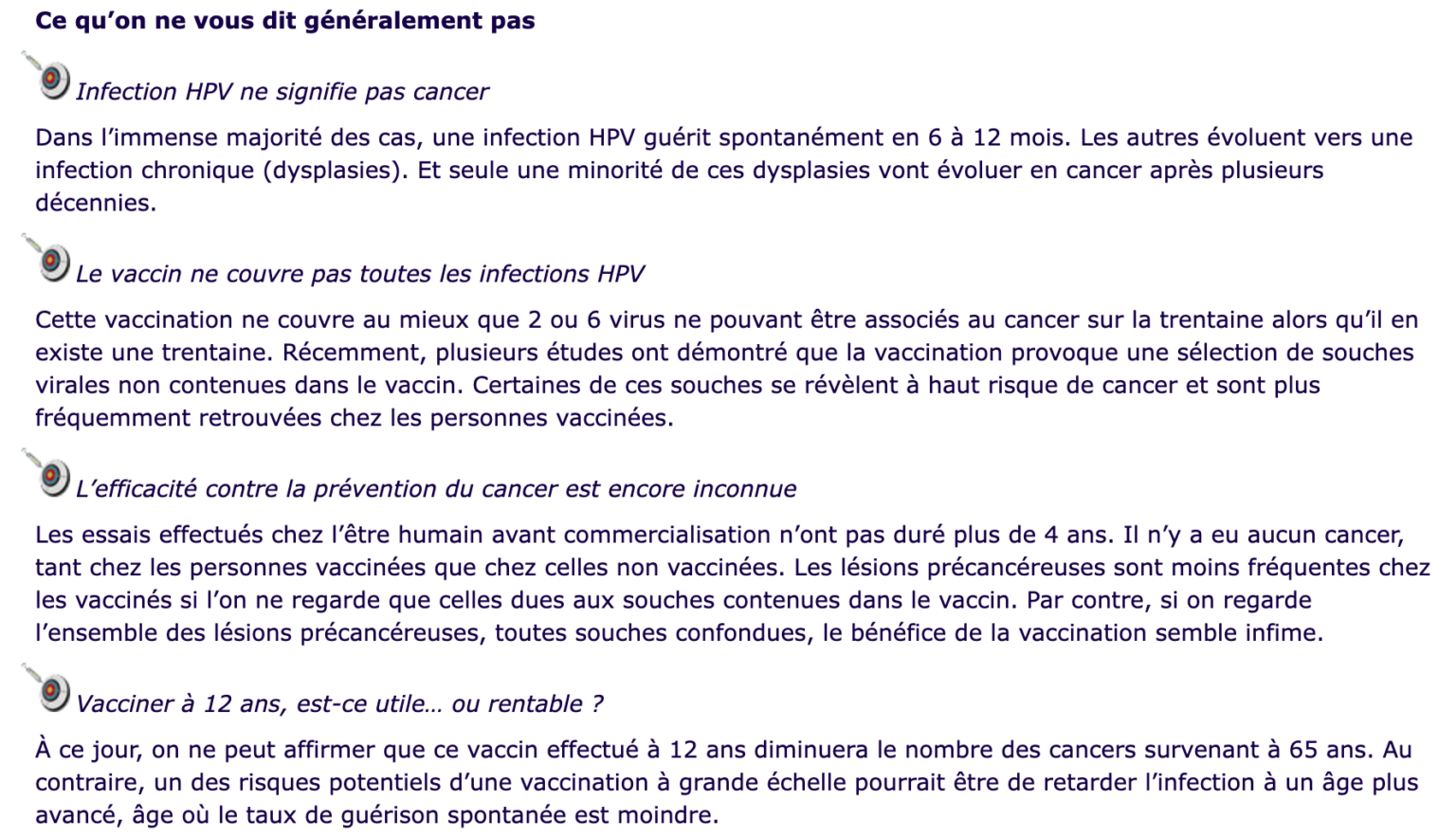 Groupe Medical de reflexion sur les vaccins HPV