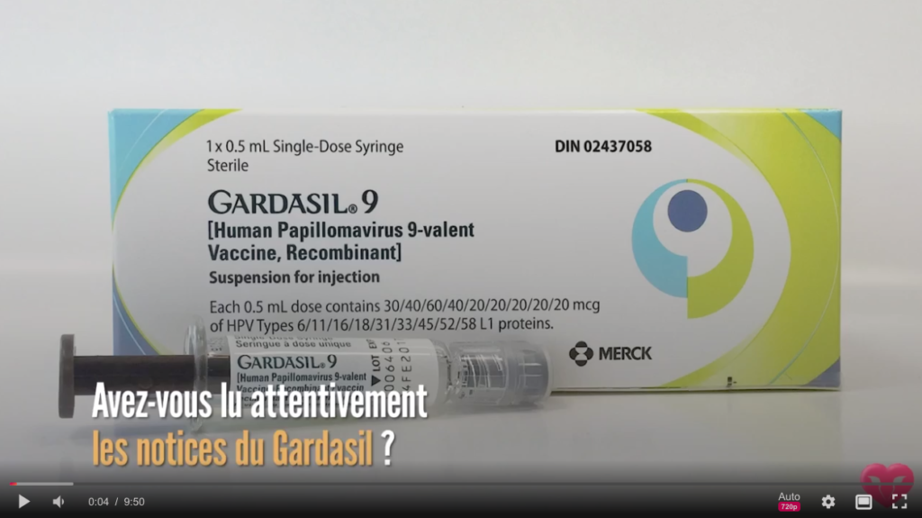 Gardasil video 2023 FR