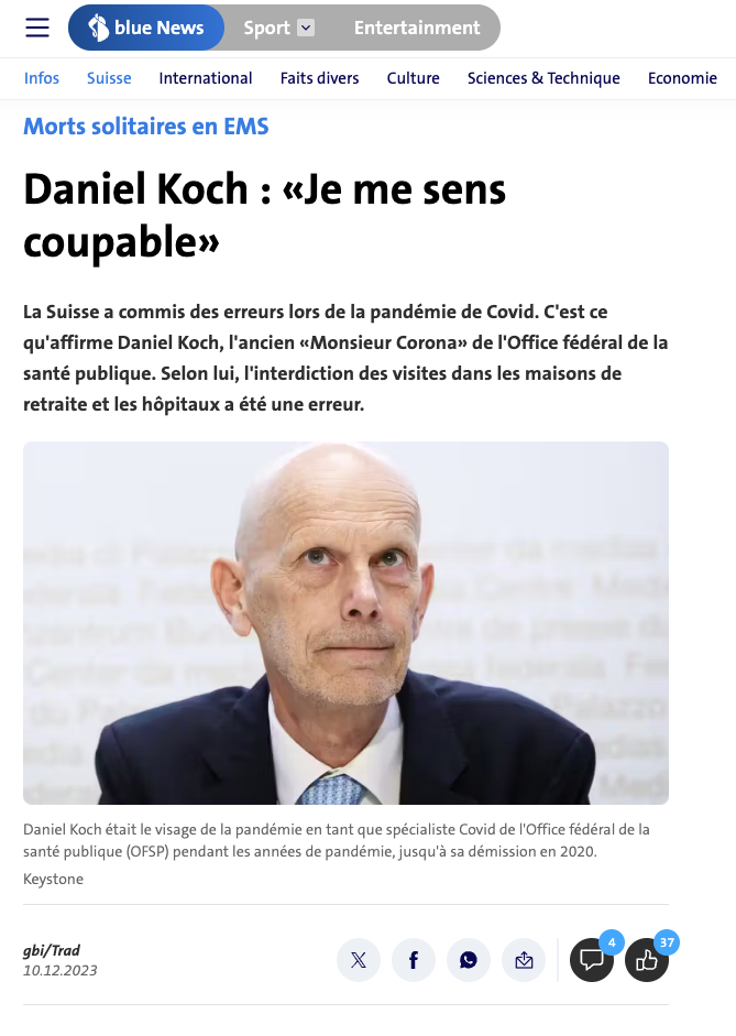 Blue News_2023-12-10_Daniel Koch_Je me sens coupable