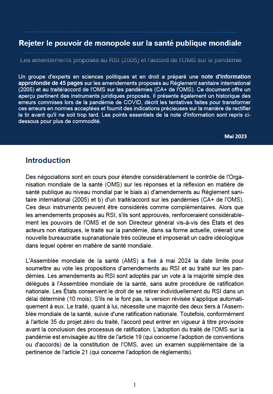 WCH_WHO_2023_Policy-Brief-Summary_FRENCH_V2_COVER