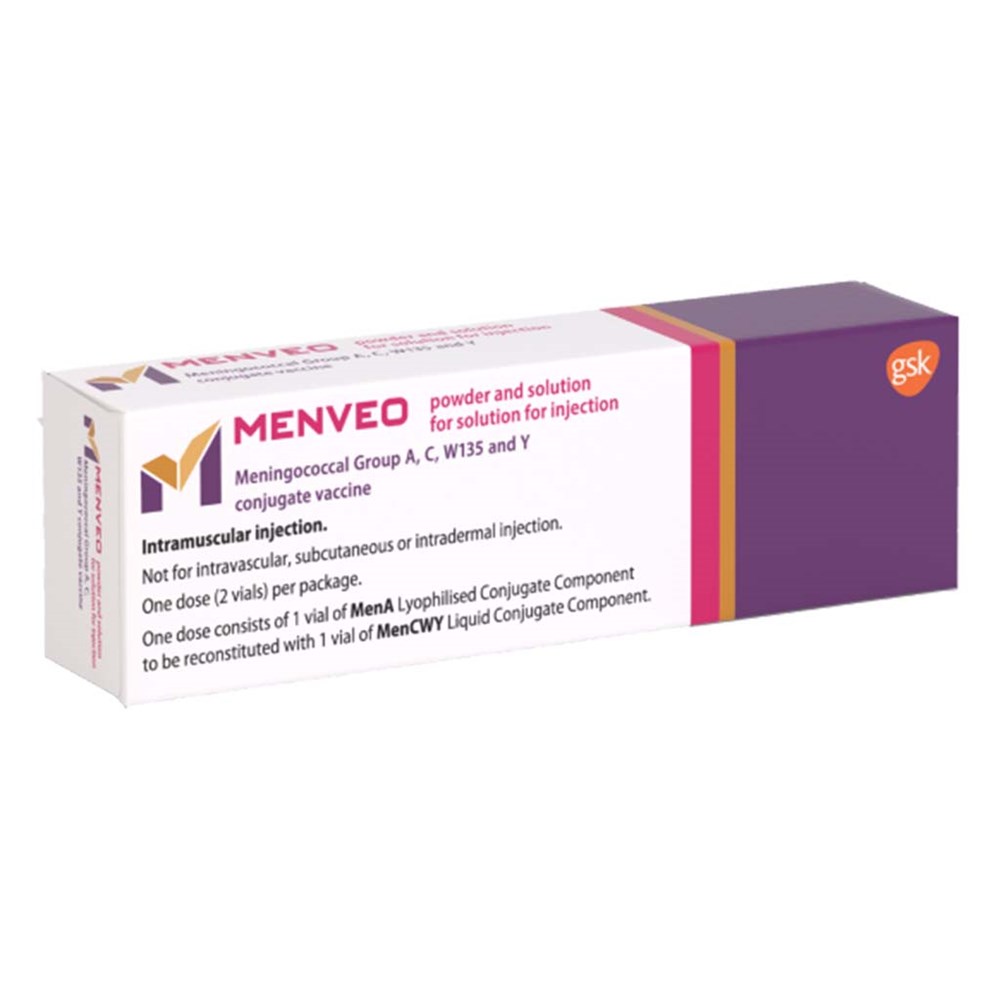 Menveo product packaging