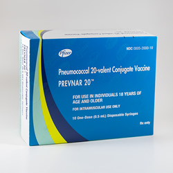 Prevenar 20 product packaging