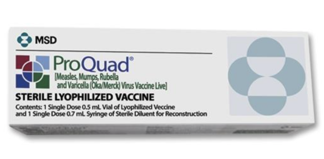 ProQuad vaccine MMRV