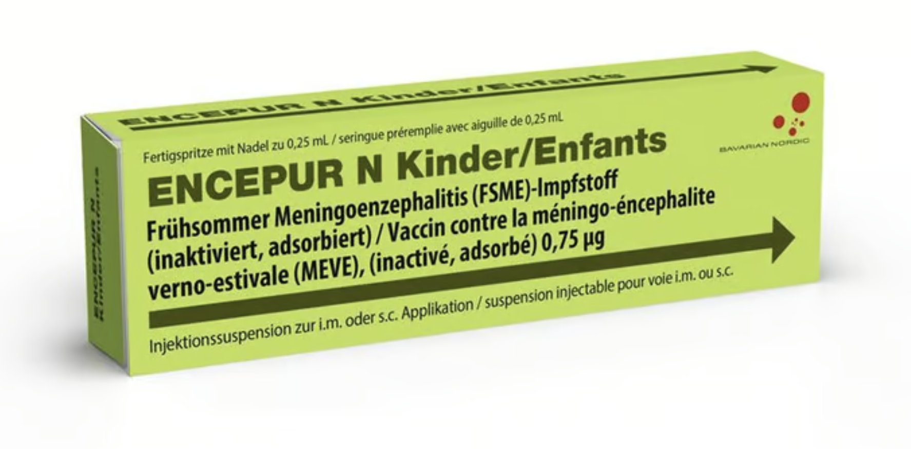 ENCEPUR N Pfizer product package