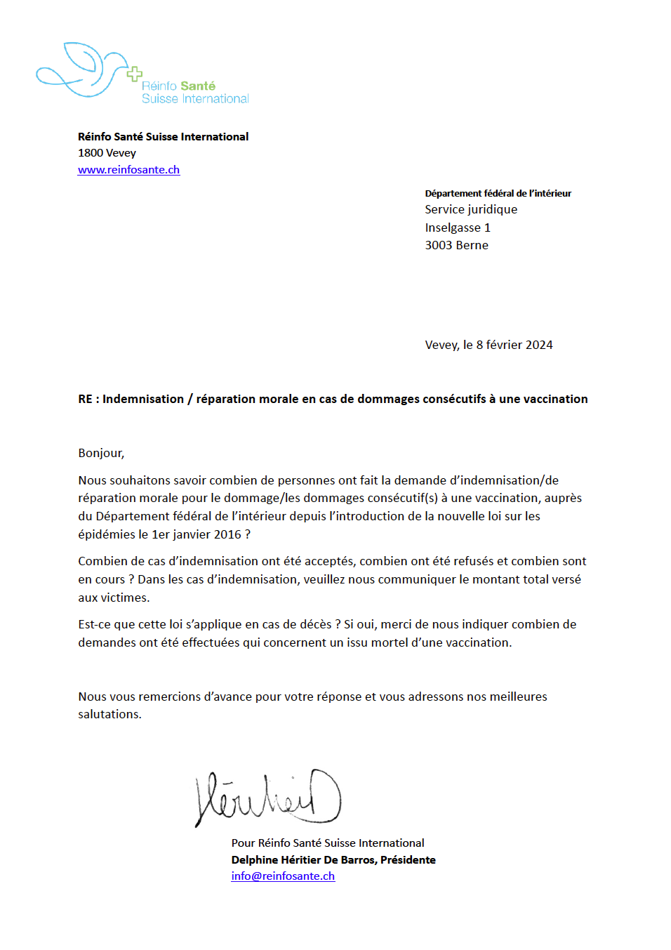 LETTRE_2024-02-08_RSSI_DFI Indemnisation-réparation morale suite à une vaccination_COVER