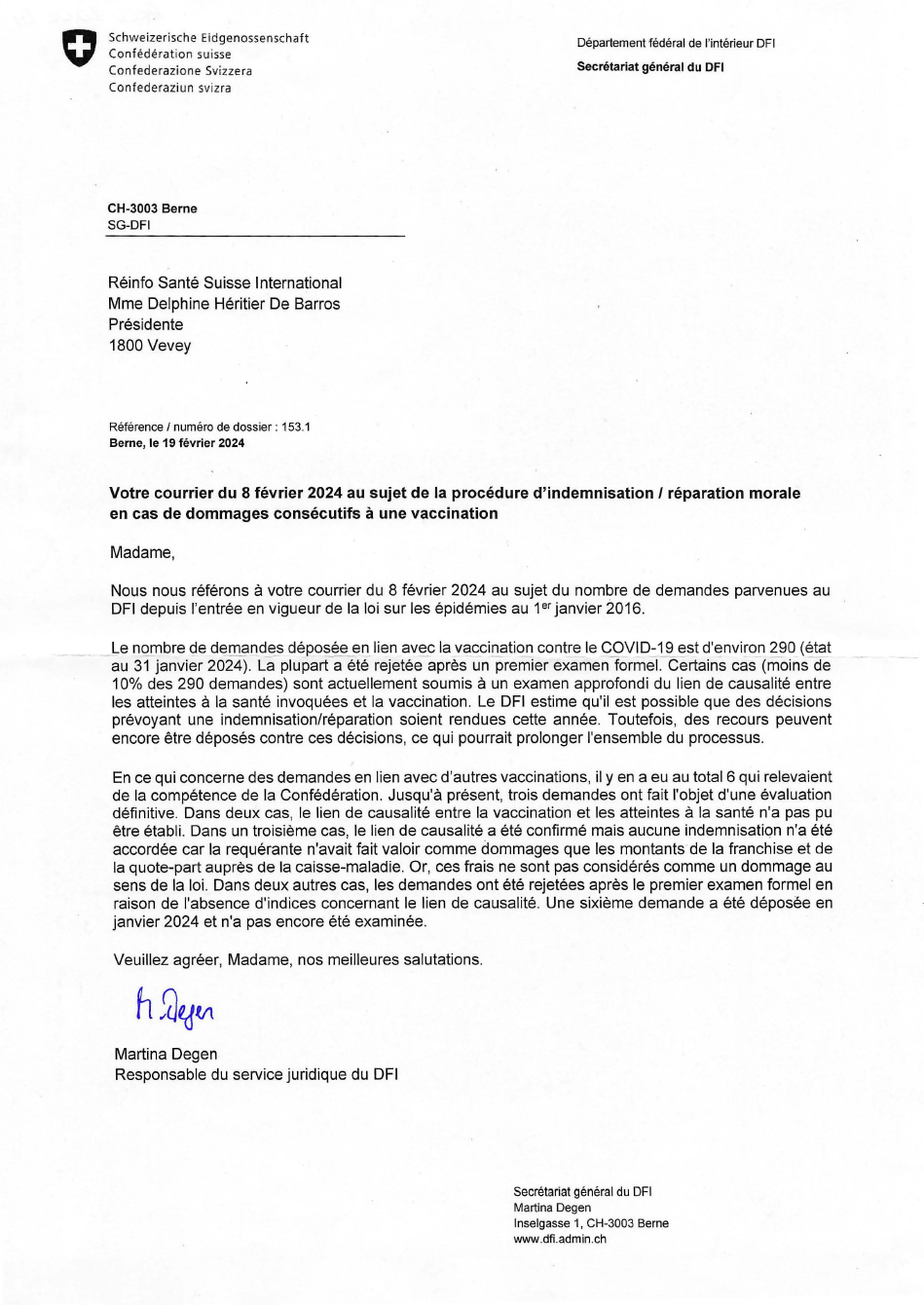 LETTRE-RESPONSE-DFI_2024-02-19_DFI_Dedommagement vaccins_COVER